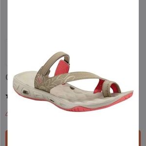 Columbia Sunrise Vent Sandals Womens Size 7 Taupe Coral